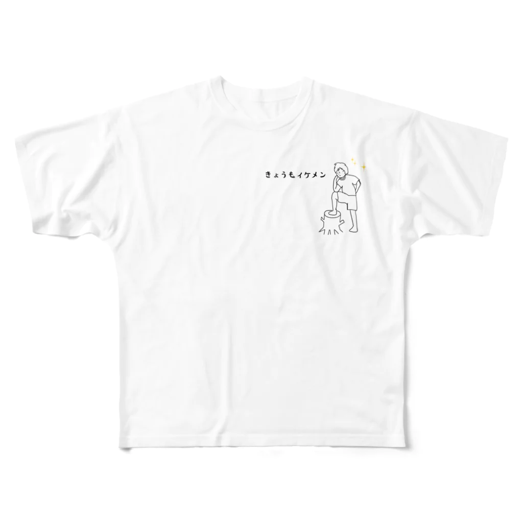 M-designのきょうもイケメンボーイ All-Over Print T-Shirt