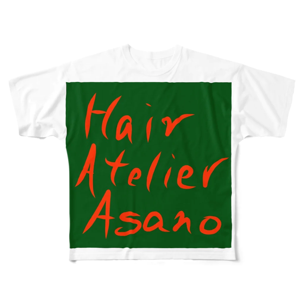 HairAtelierAsanoのHair Atelier Asano フルグラフィックTシャツ