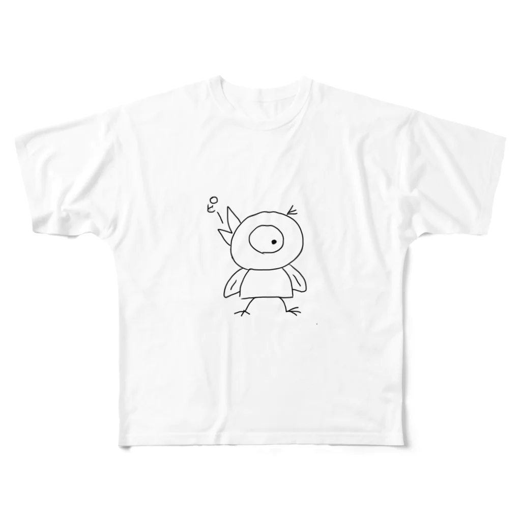 パブリカのBird フルグラフィックTシャツ