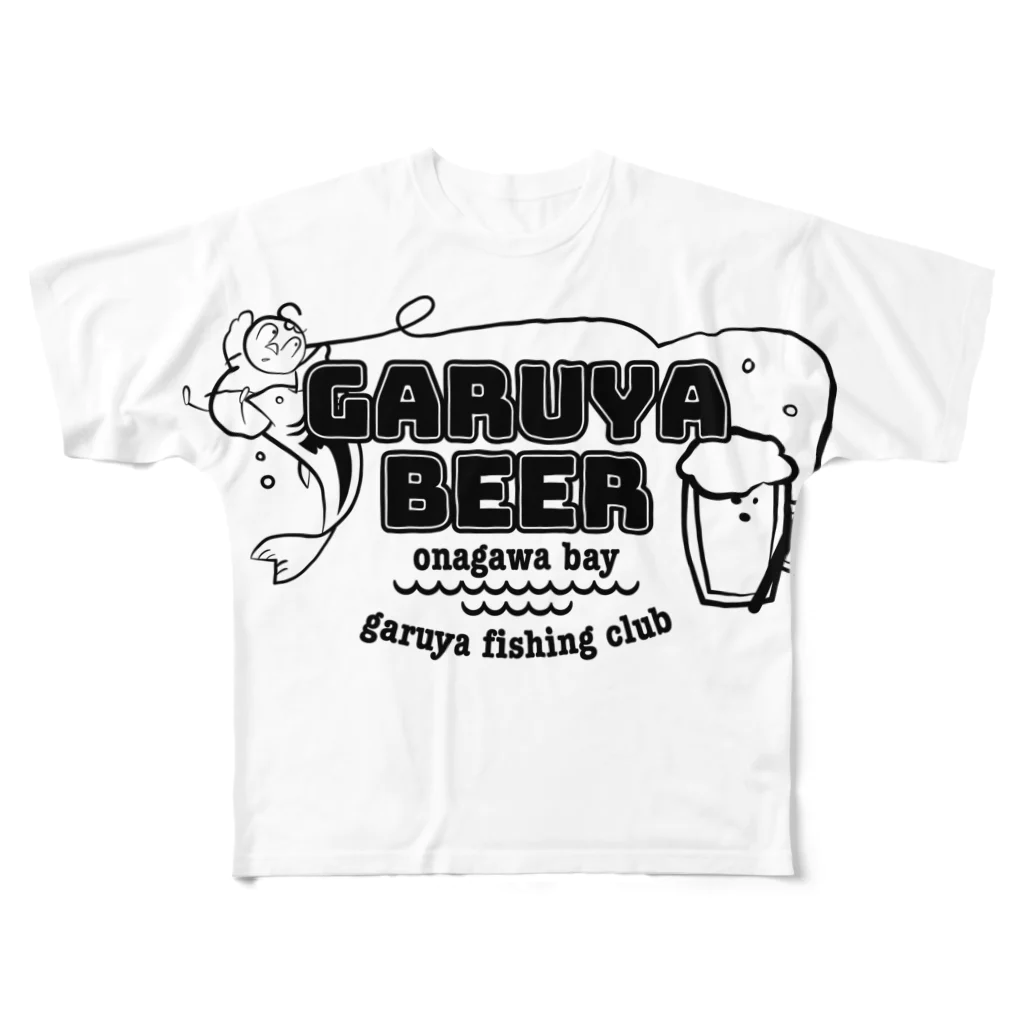 ガル屋beer　購入してね！のガル屋釣部Tシャツ　プリントでかい All-Over Print T-Shirt