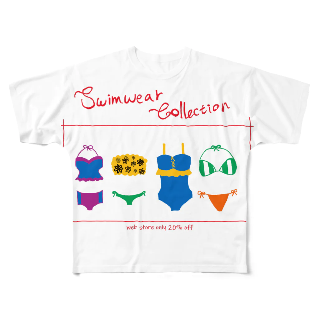 LOVEDogのSwimwear collection 夏　カラフル フルグラフィックTシャツ