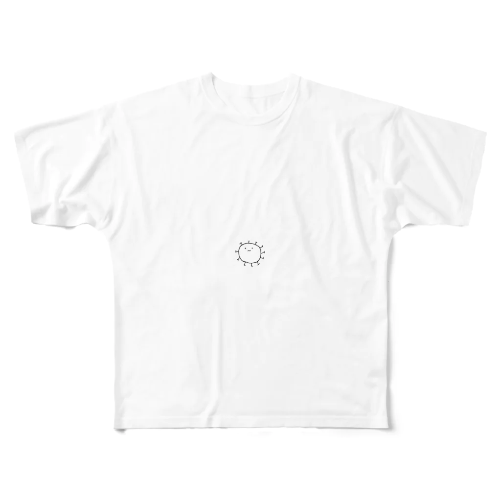 nonomumuのウイルスくん フルグラフィックTシャツ