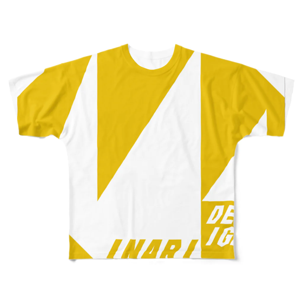 INARIDESIGNのMKロゴ All-Over Print T-Shirt