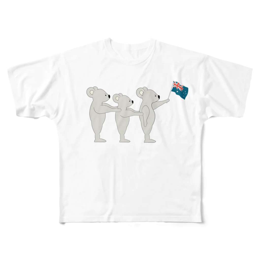 Wheat DesignのKoala Lover フルグラフィックTシャツ