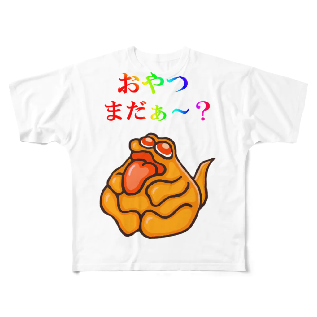 SEA's SHOPのパスタオレンジ怪獣 All-Over Print T-Shirt