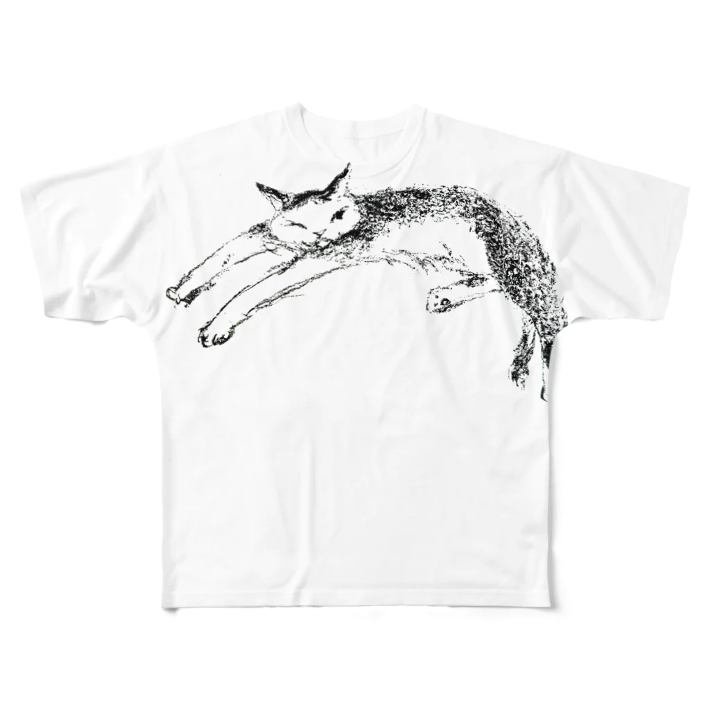 kobonona2のゆうかんなねこ　まる All-Over Print T-Shirt