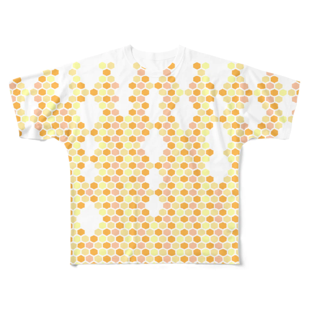 蒼樹のハニカム All-Over Print T-Shirt