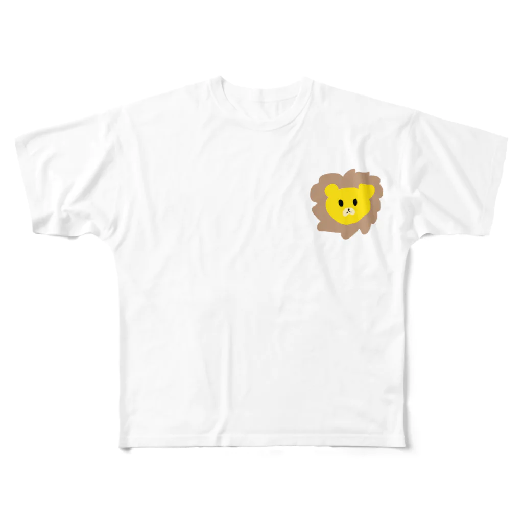 かぎしっぽのライオンくん フルグラフィックTシャツ