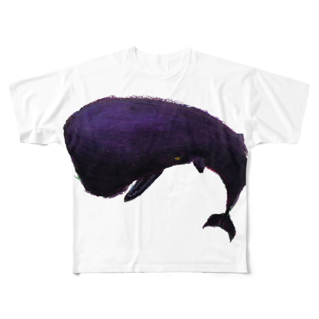 SADAのマッコウクジラ2 フルグラフィックTシャツ
