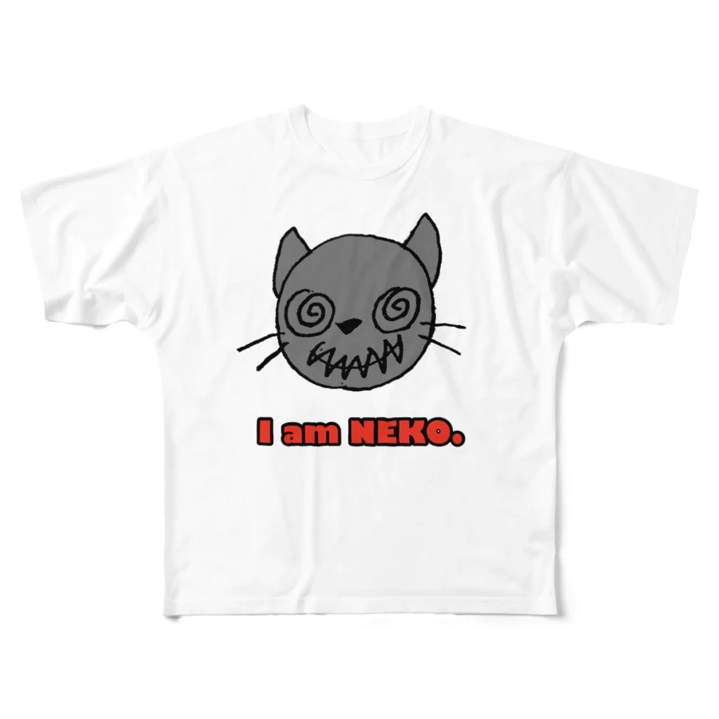 nanakoのI am NEKO. フルグラフィックTシャツ