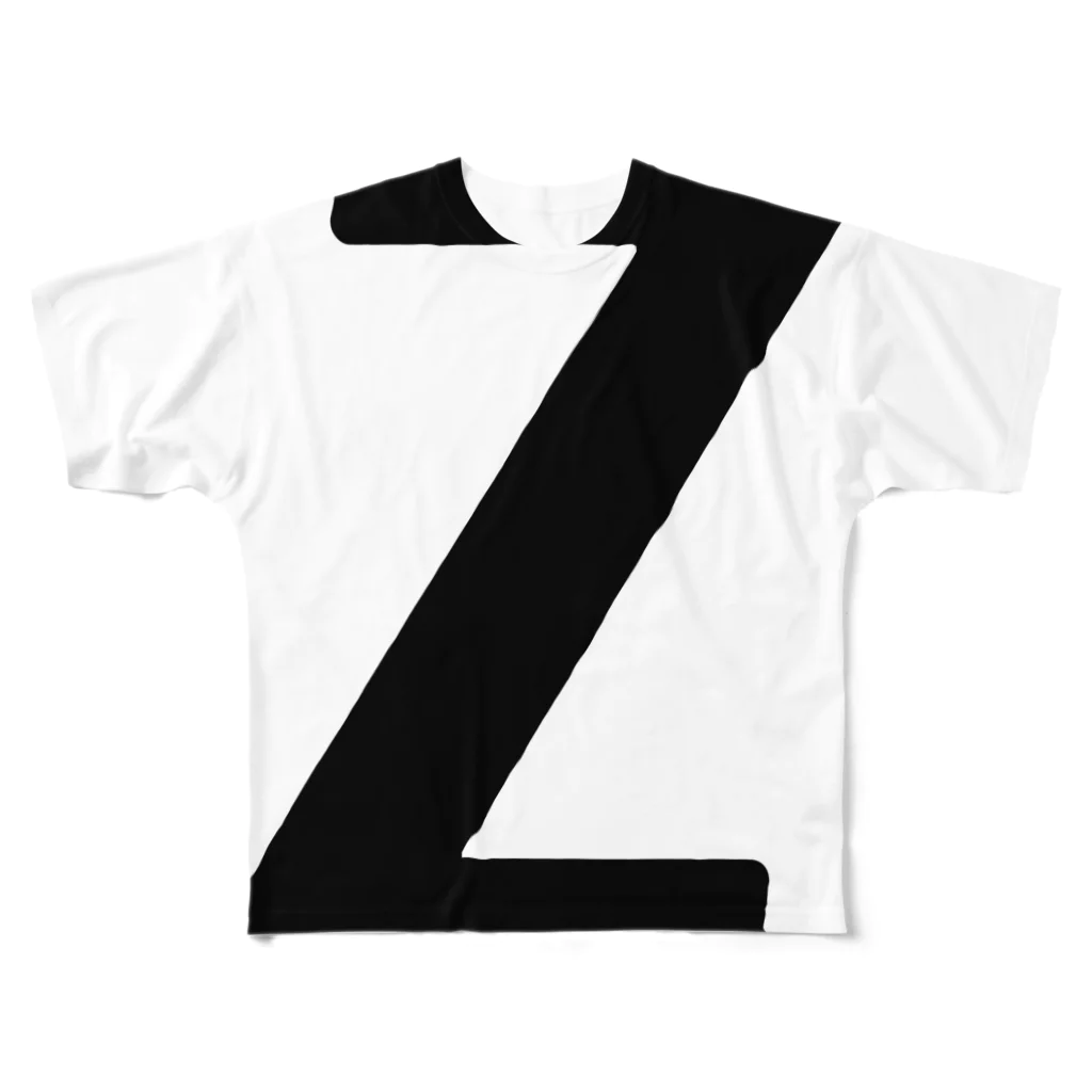 BetterDesignStoreのZ ： イニシャルTシャツ フルグラフィックTシャツ