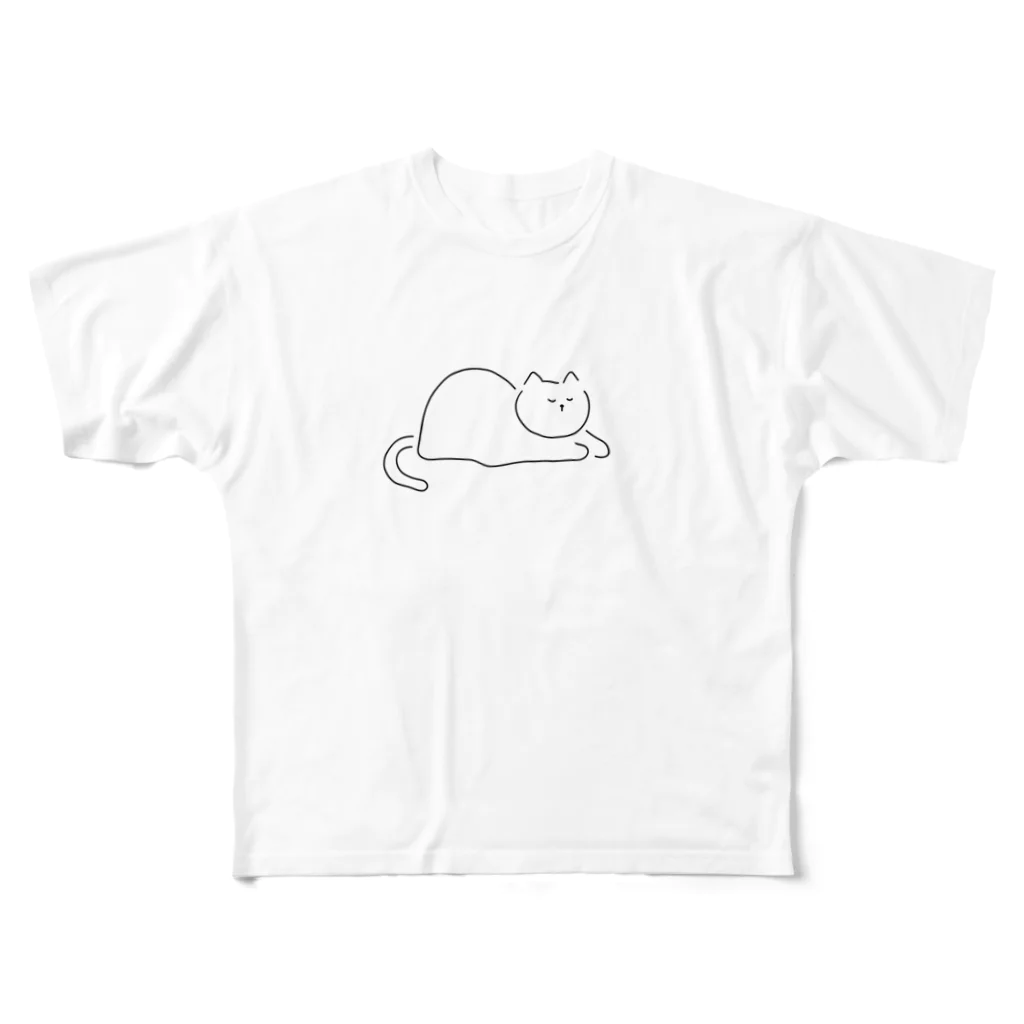 yugoro5の液体猫 フルグラフィックTシャツ
