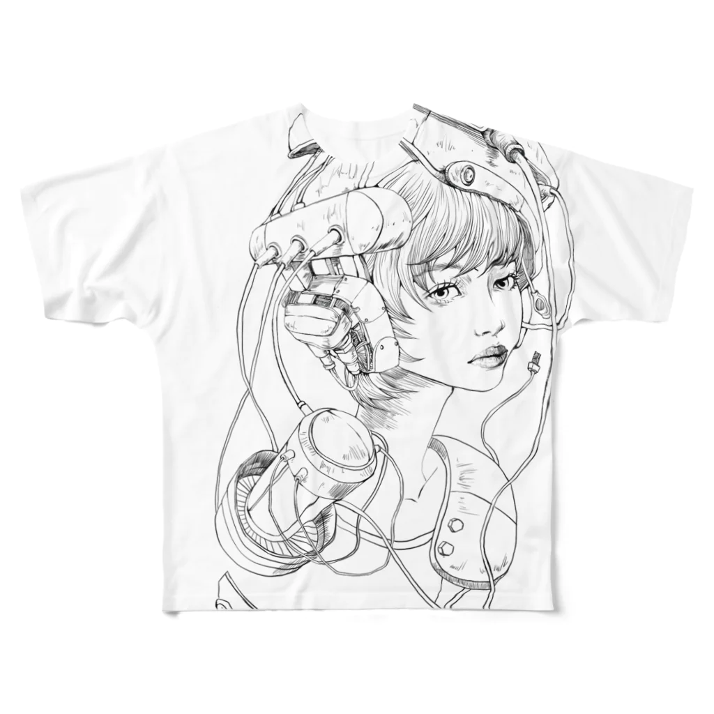 mugwumpのretlo future 1 All-Over Print T-Shirt