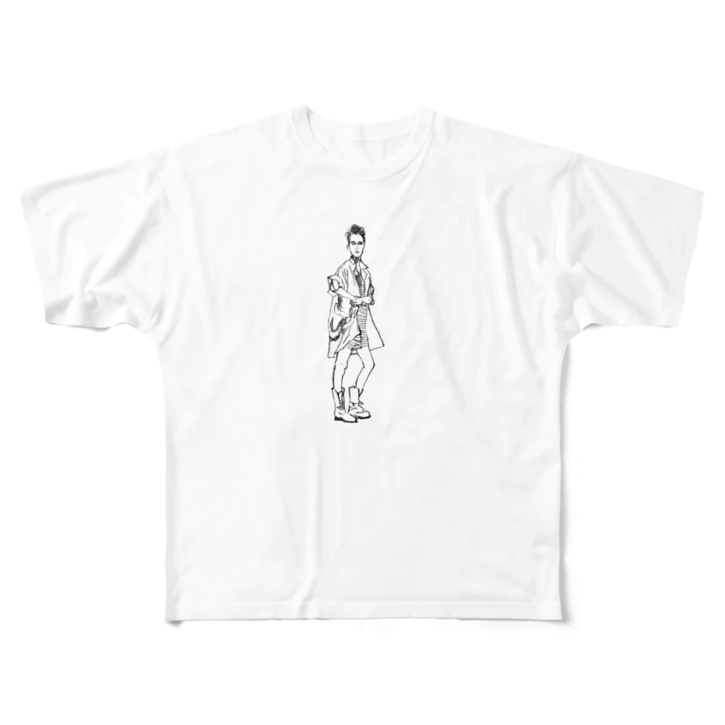 ki-adi-mundiの女no.1 フルグラフィックTシャツ