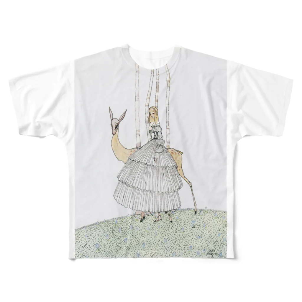 YU-TOのKay Nielsen8 フルグラフィックTシャツ