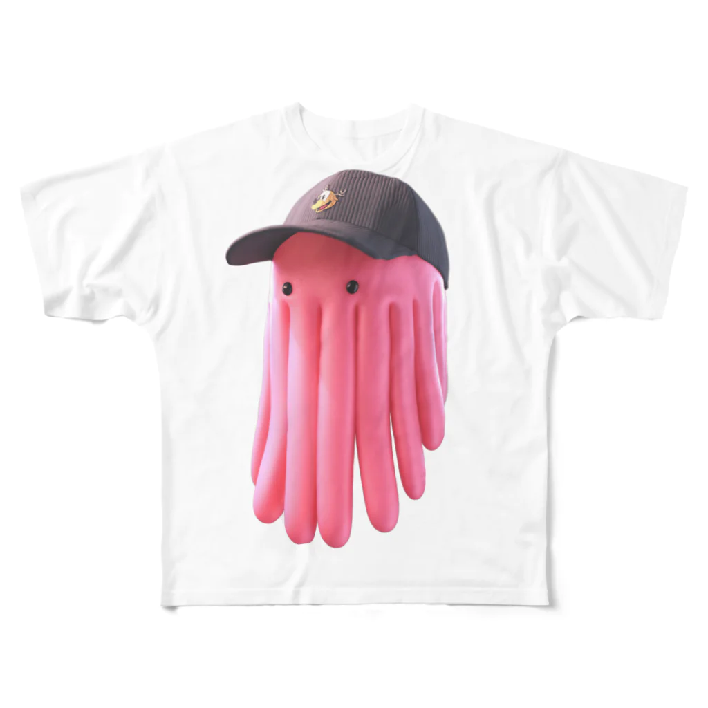 Daichi Sugimoto🦑3D Artistのルパート・カラマリ フルグラフィックTシャツ