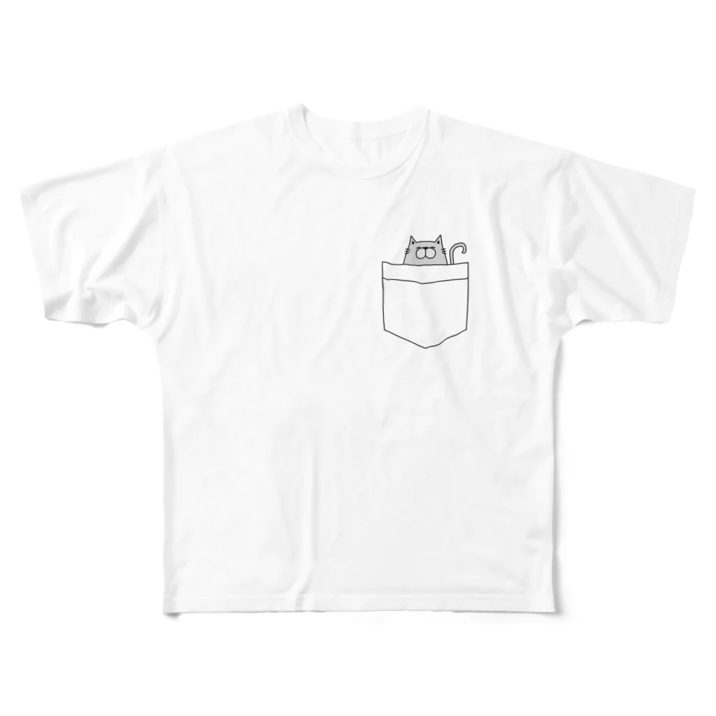 nakotobaのポケットからこんにちは All-Over Print T-Shirt