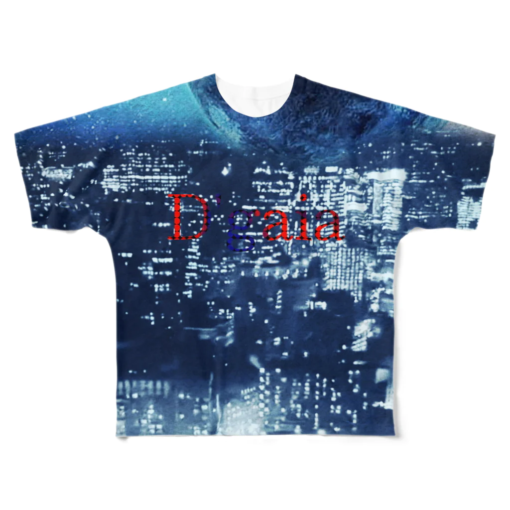 Aimurist のD’gaia city フルグラフィックTシャツ