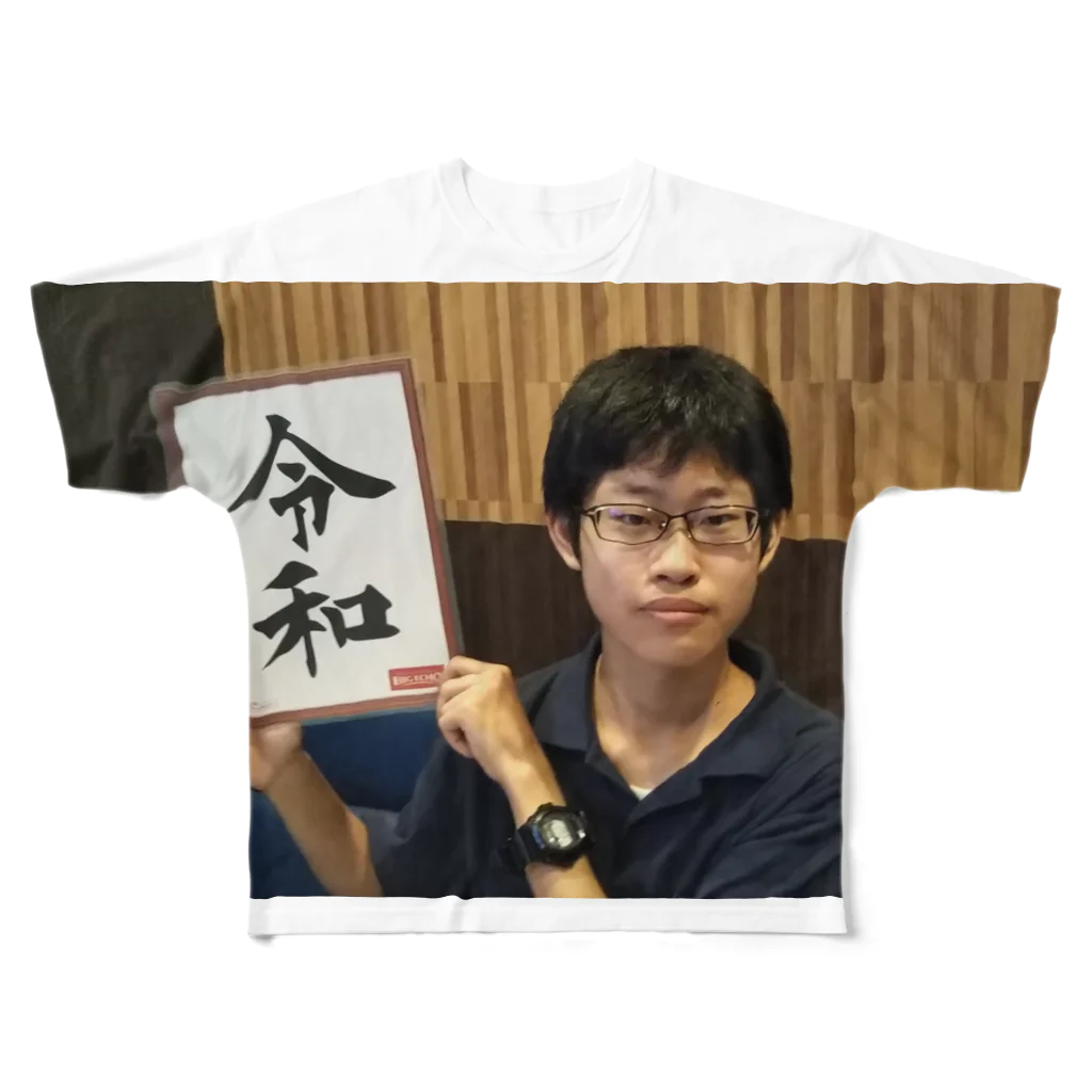 LOVEpeace@ひでこ鯖のエンターテインメントの人のフィヨルド教祖オフィシャルグッズ All-Over Print T-Shirt