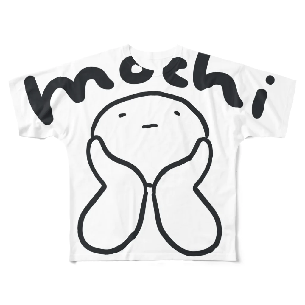 nyahoのmochi フルグラフィックTシャツ