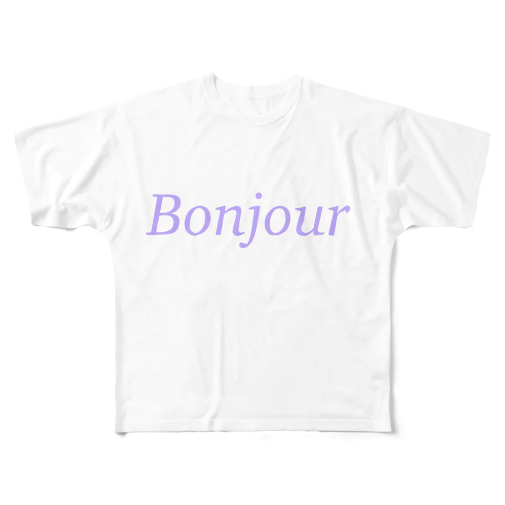 Juli MeerのBonjour フルグラフィックTシャツ