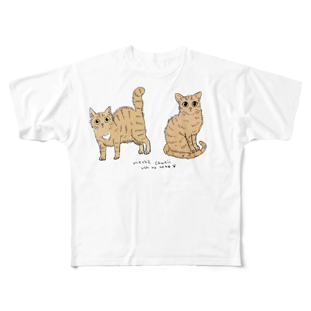 ktaのうちの猫 All-Over Print T-Shirt