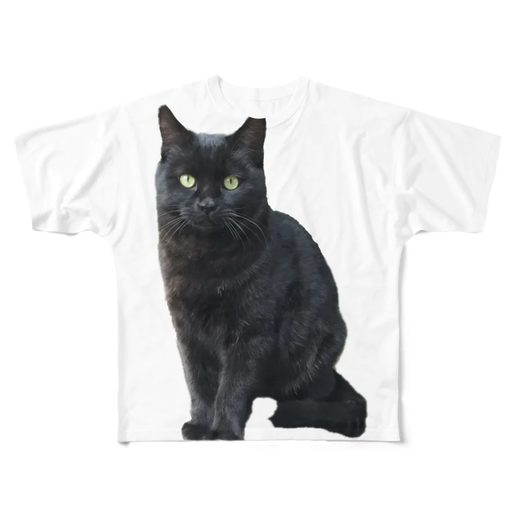 AKのくろ　ねこ All-Over Print T-Shirt