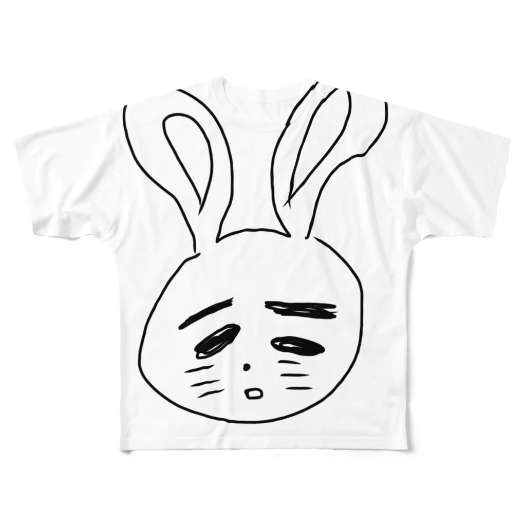 06miyuのうさ村さん フルグラフィックTシャツ