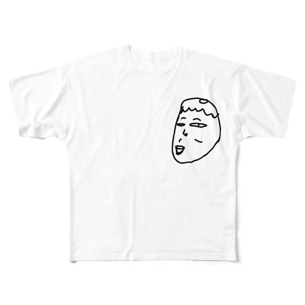 タナカの顔面蒼白きくやん All-Over Print T-Shirt