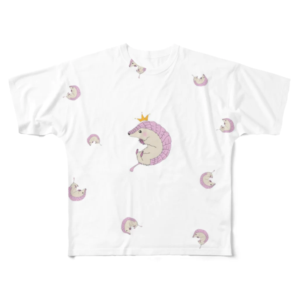 Cub*のヒメアルマジロちゃん② フルグラフィックTシャツ