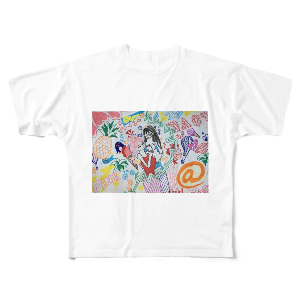 ゆうかのガール All-Over Print T-Shirt