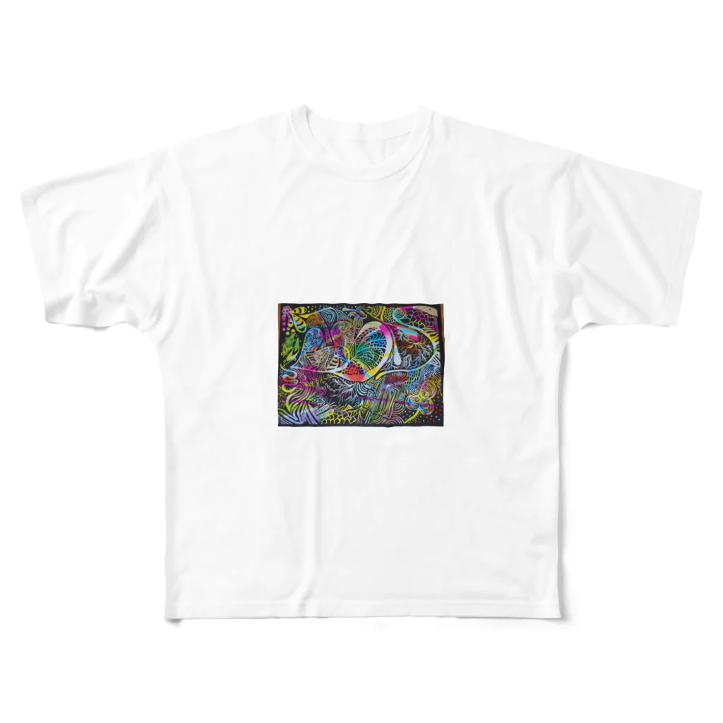 Chichichiの海の中のDream フルグラフィックTシャツ