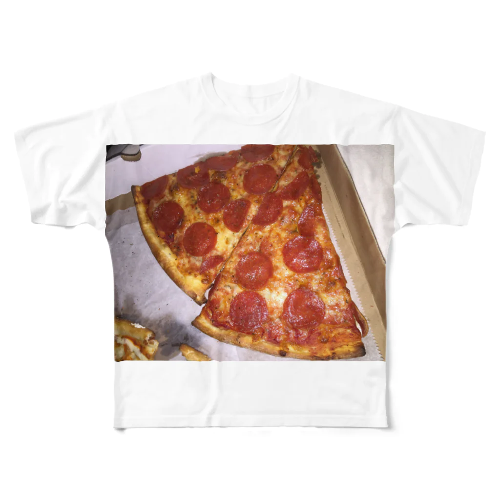 hejsanのNYでピザ食べたい フルグラフィックTシャツ