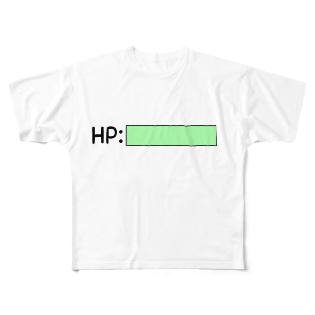 Yatamame-縁-のHPは満タンです！ フルグラフィックTシャツ