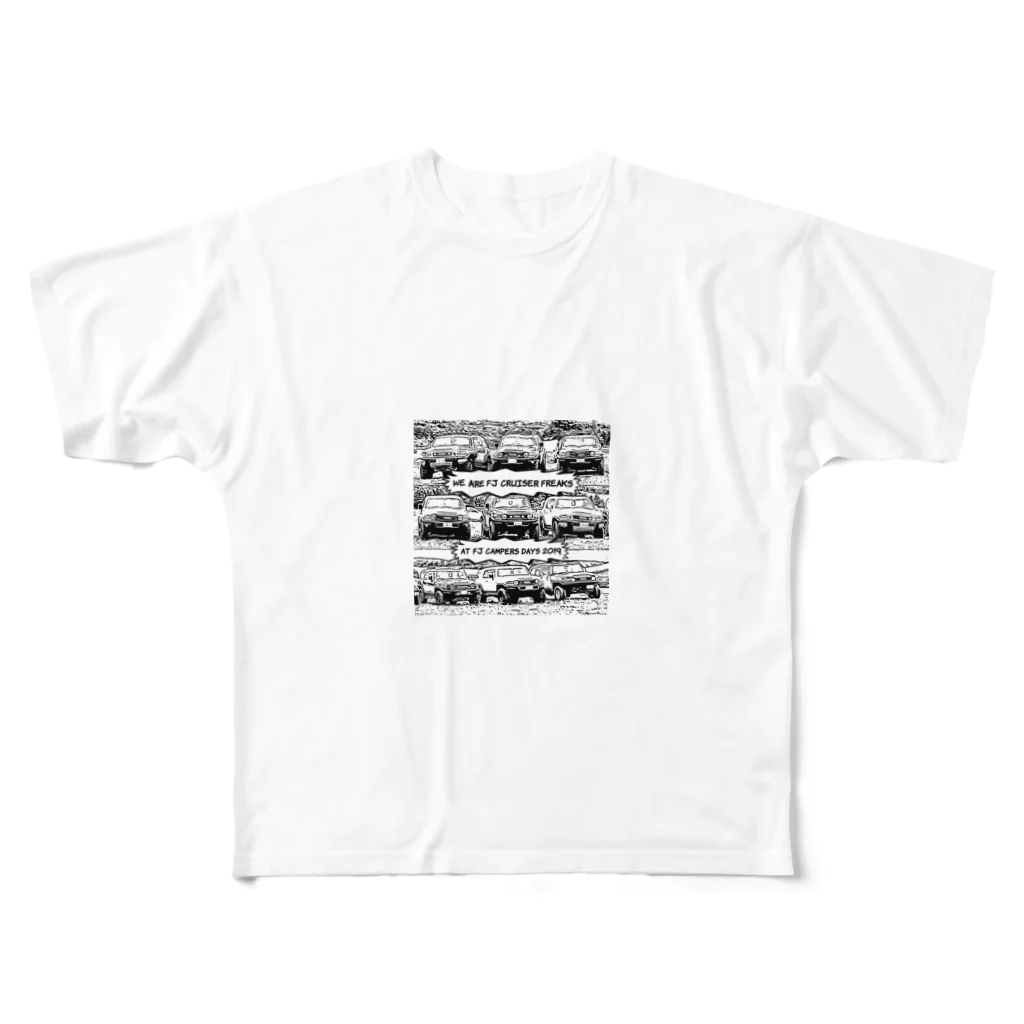 FJ cruiser freaksのFJFLEAK2019 フルグラフィックTシャツ