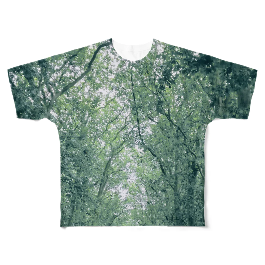 I'll Kis†のフランスの 或るお城への 並木道 All-Over Print T-Shirt