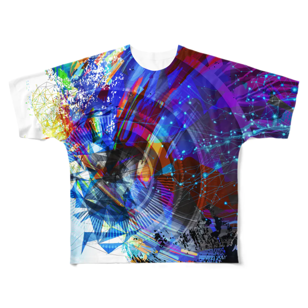 Kenny Goodsの多角形宇宙 All-Over Print T-Shirt