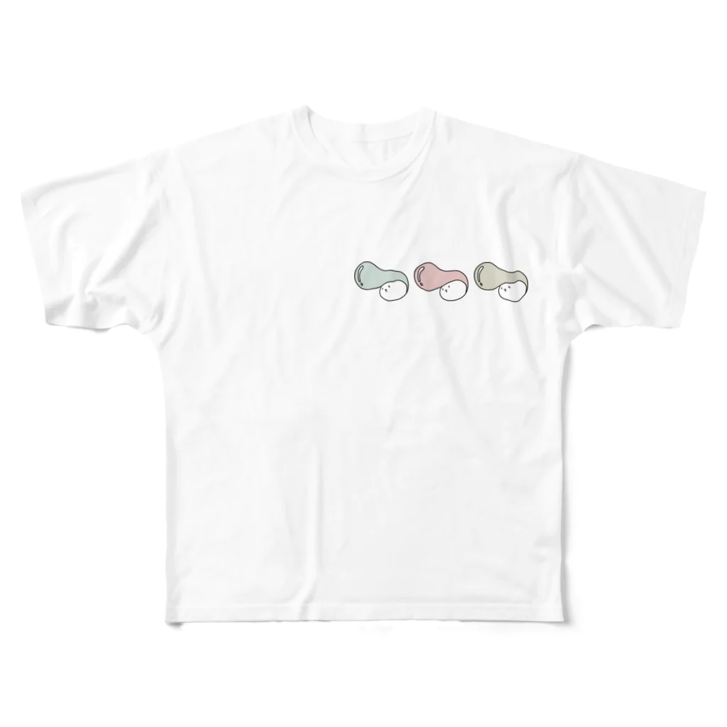 HiyokomameShoutenのReeeeegent-kun 3colors フルグラフィックTシャツ