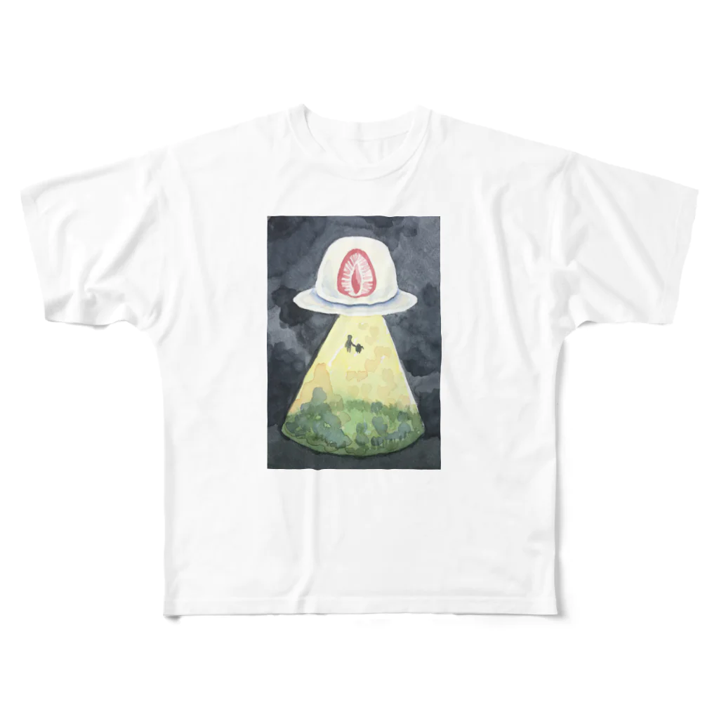 テンデンカのいちご大福UFO All-Over Print T-Shirt