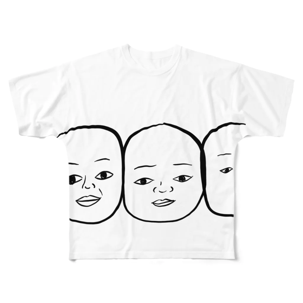 ミドリムシ商店の奥歯ねえさんたち All-Over Print T-Shirt