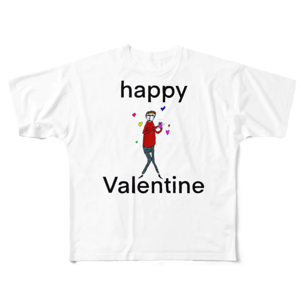 chavlin_kのValentineおじさん フルグラフィックTシャツ