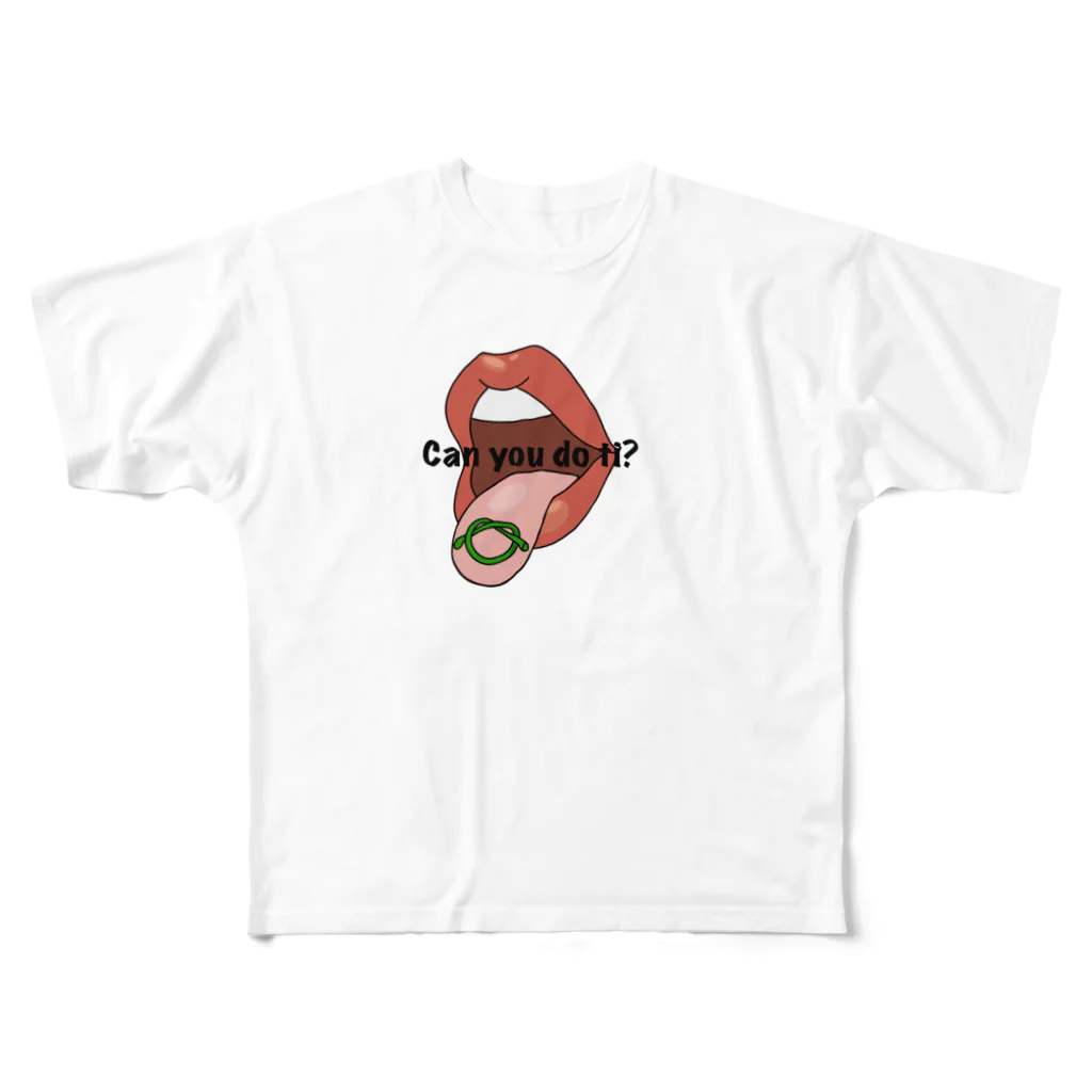 hungryangryのCherry challenge フルグラフィックTシャツ