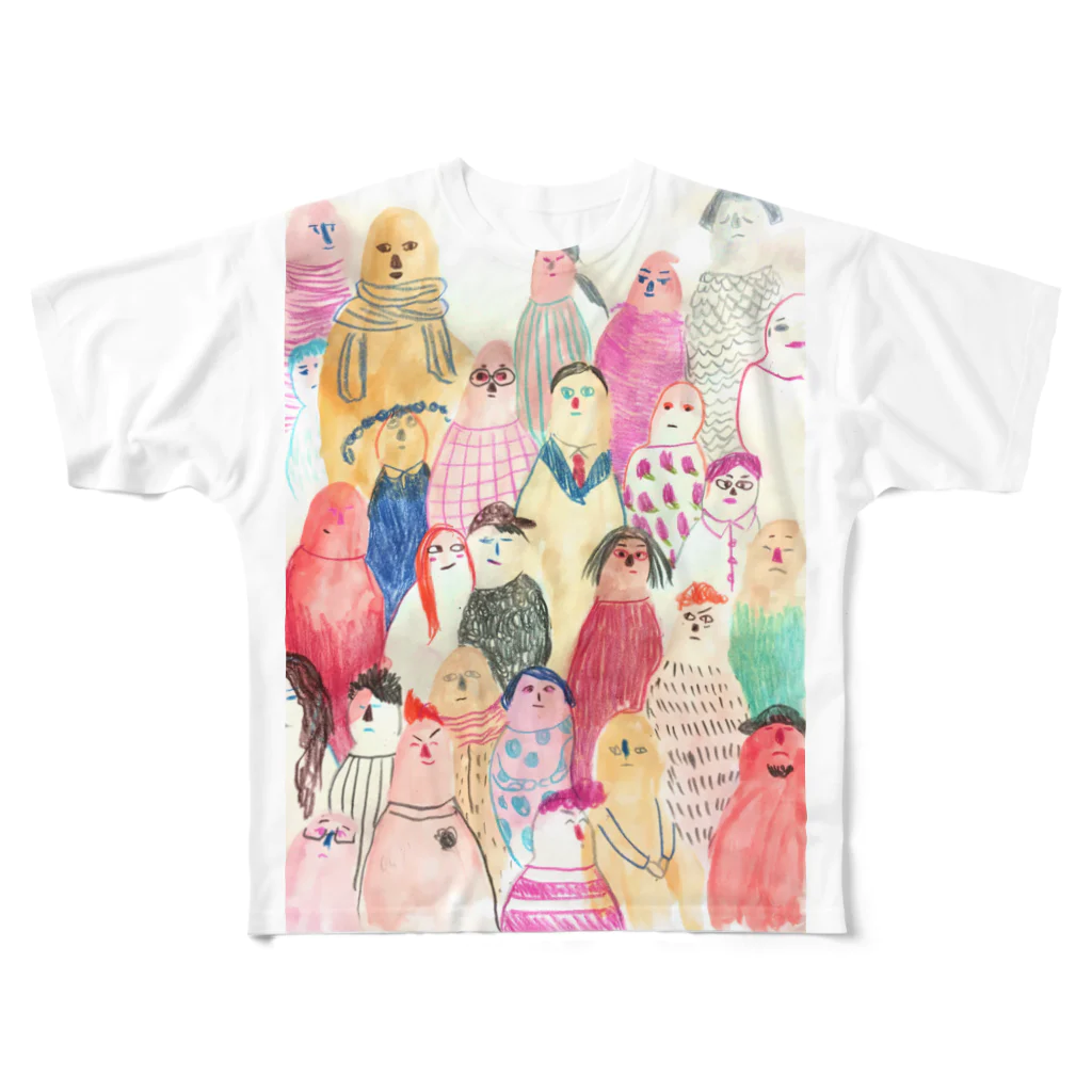 AYA@アートスケッチャーの世界中の人々 All-Over Print T-Shirt