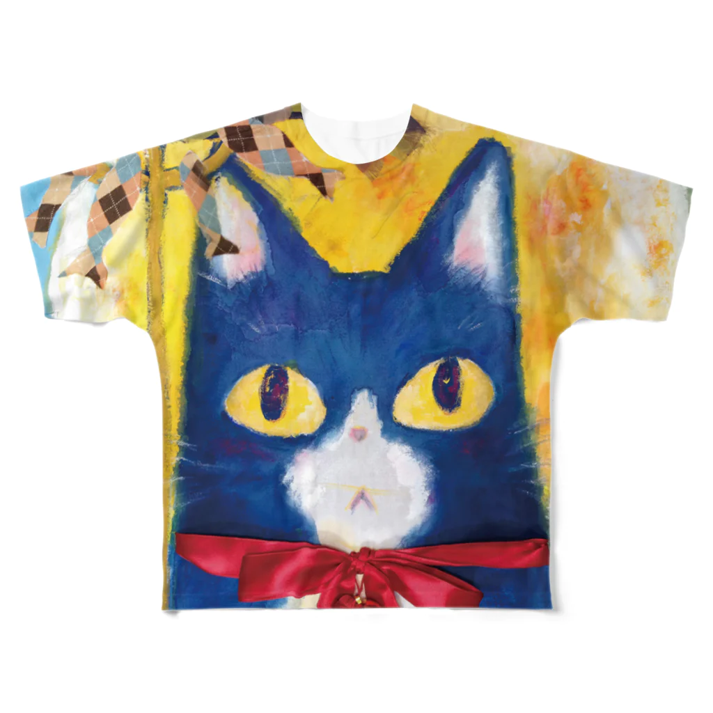 むらかみしのの元祖猫地蔵さん All-Over Print T-Shirt