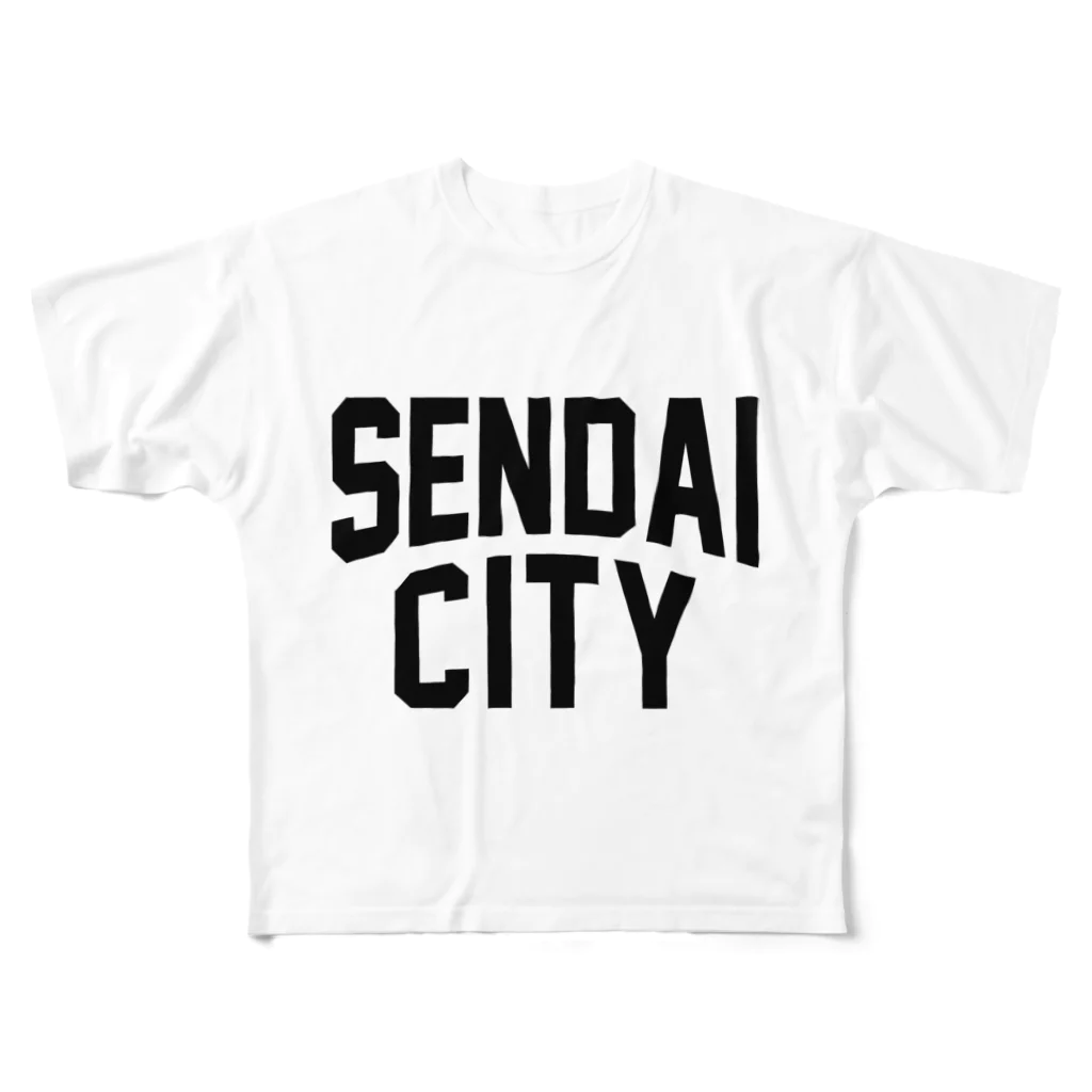 JIMOTOE Wear Local Japanのsendai CITY　仙台ファッション　アイテム All-Over Print T-Shirt