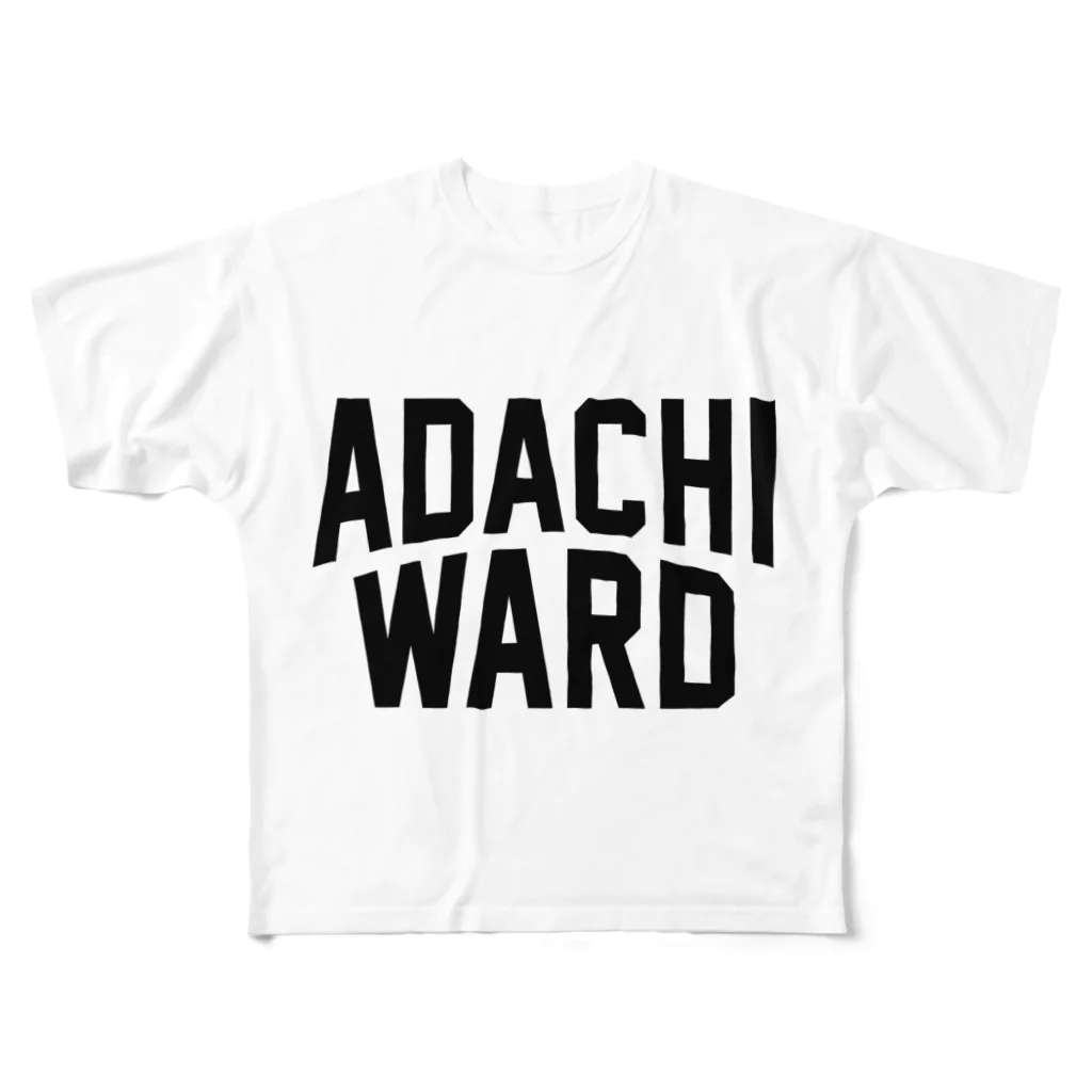 JIMOTO Wear Local Japanの足立区 ADACHI WARD フルグラフィックTシャツ