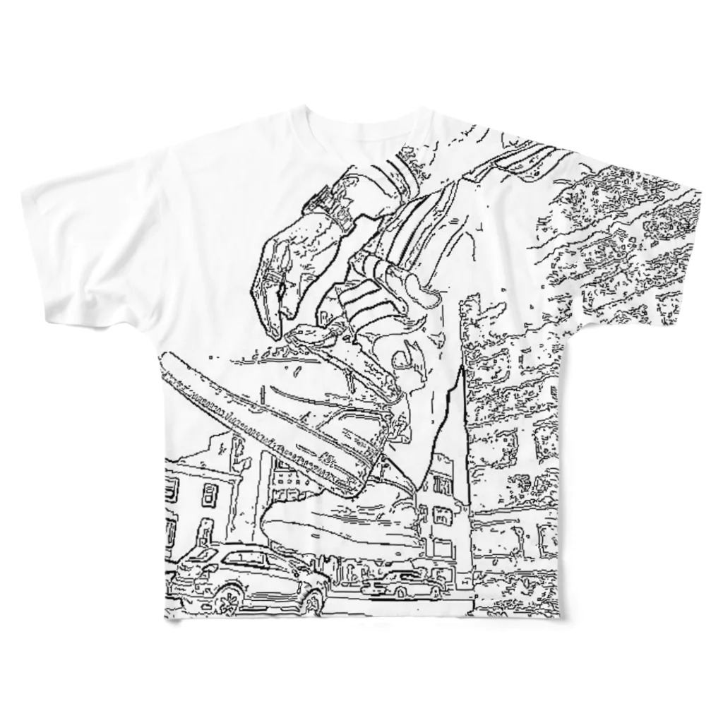 かにばぶるの俺の庭 All-Over Print T-Shirt