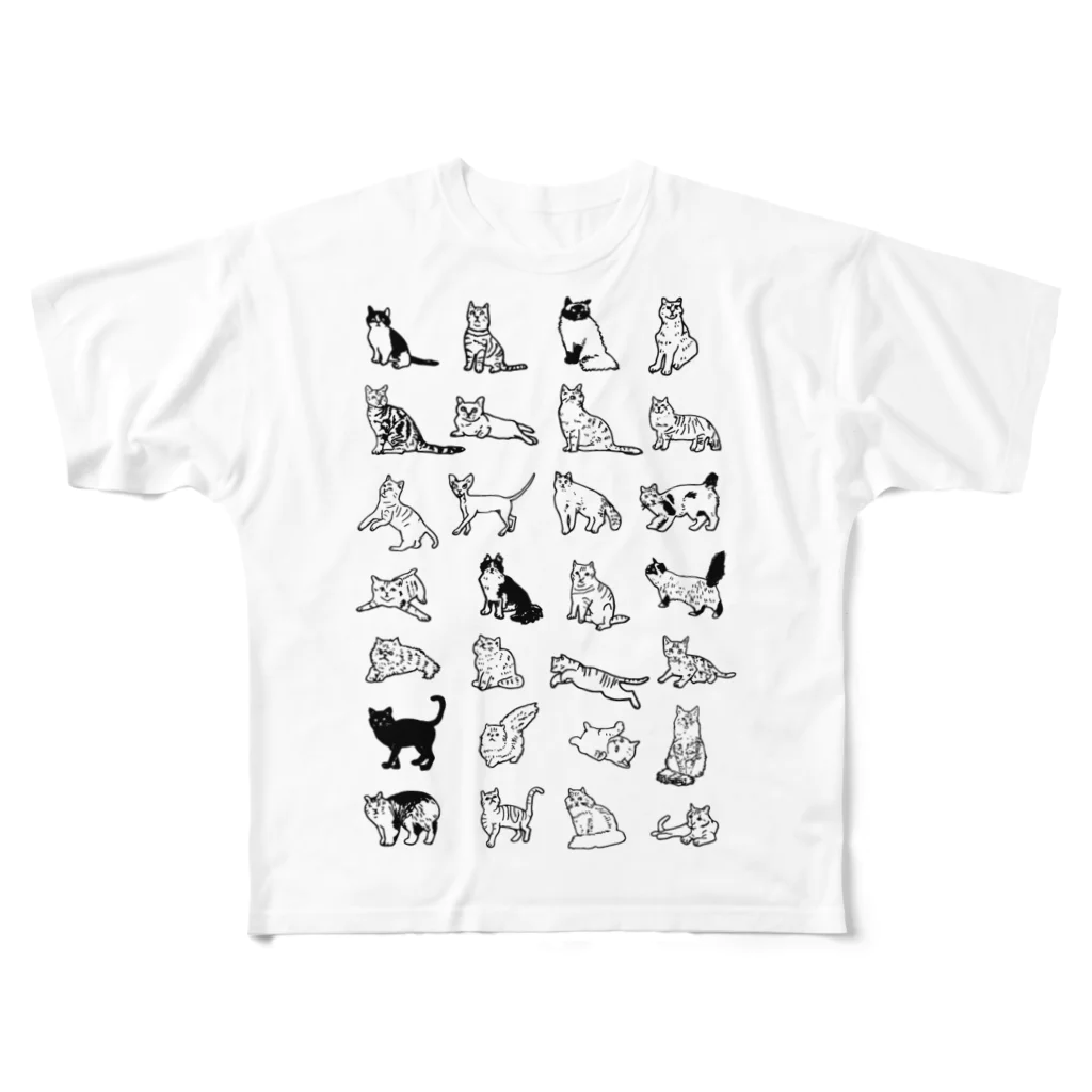 OW STOREのCATS フルグラフィックTシャツ