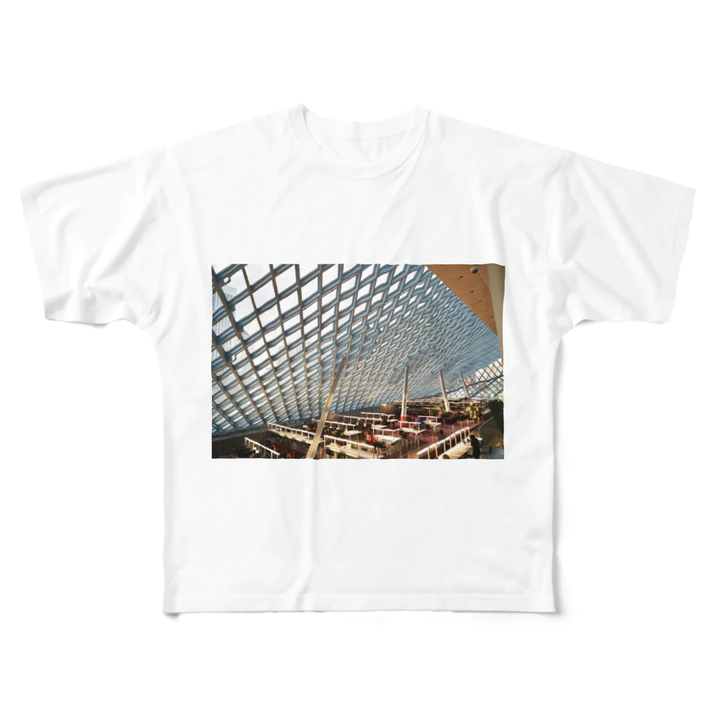 Urban PlangineerのSeattle Central Library (シアトル公立中央図書館) フルグラフィックTシャツ