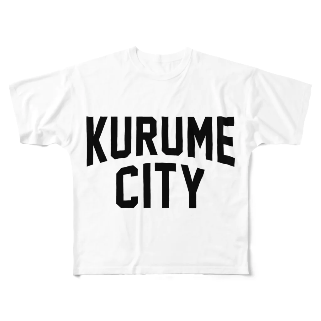 JIMOTO Wear Local Japanのkurume city　久留米ファッション　アイテム フルグラフィックTシャツ